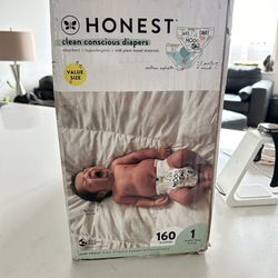 Honest Diaper - 160 Ct. Size 1. 8-14lbs 