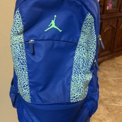 Michael Jordan 23 Backpack Blue Mens Laptop Sports Basketball Style School 