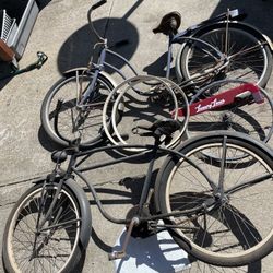 50s Roadmaster Beach Cruisers Pair / His And Hers (Trade)