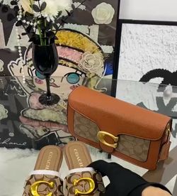 Sandals and handbags