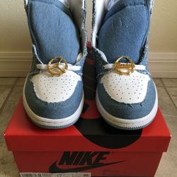 BRAND NEW AIR JORDAN 1 HIGH OG DENIM SIZE 11 WOMEN’S/9.5 MEN’S