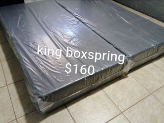$160 king boxspring brand new free delivery same day