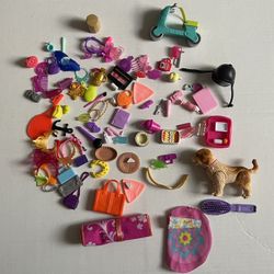 Barbie Vintage and Modern Lot of Accessories 1990s-Now Dog Scooter Purses GUC
