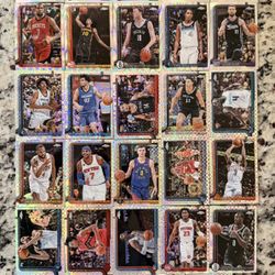 2025 NBA Topps Chrome Basketball Card Lot - Refractors, Silver, Rookies, Durant, Lillard, Harden, Carmelo, Mobley and More