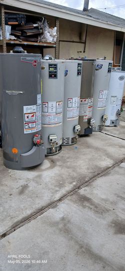 Water Heaters Boilers 50 Gallons 40 Gallons and 30 Gallons