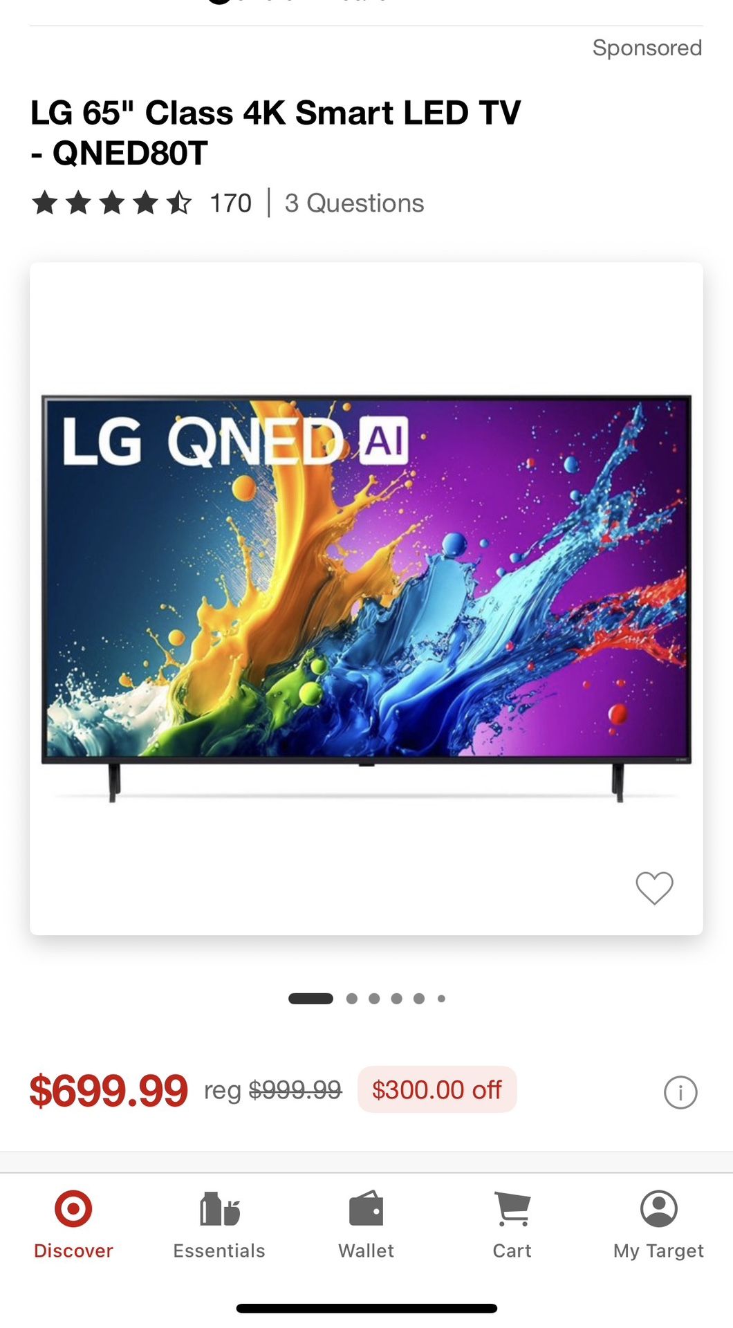 LG 65" Class 4K Smart LED TV - QNED80T
