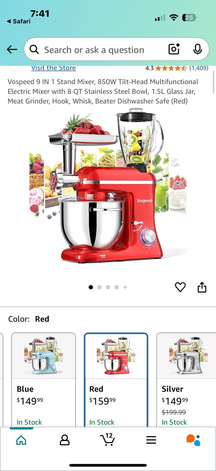 Vospeed 9 In 1 8T Stand Mixer