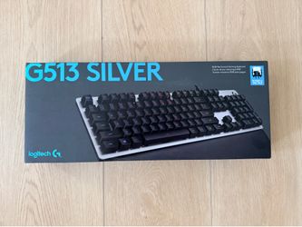 New in box Logitech G513 Silver Mechanical Keyboard