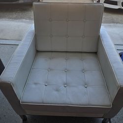 Leather Wide Single Seat Sofa