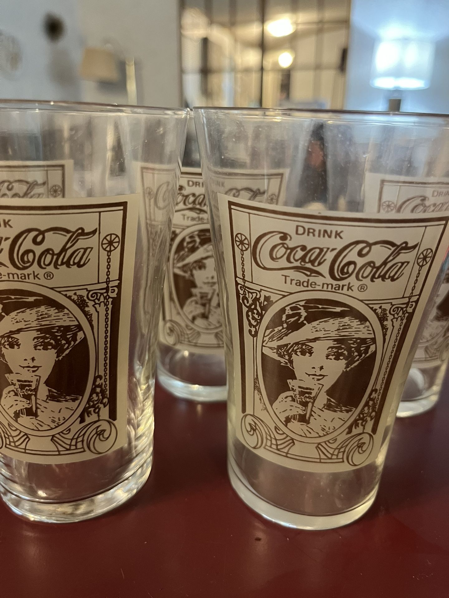 Vintage Coca-Cola Glass Cups