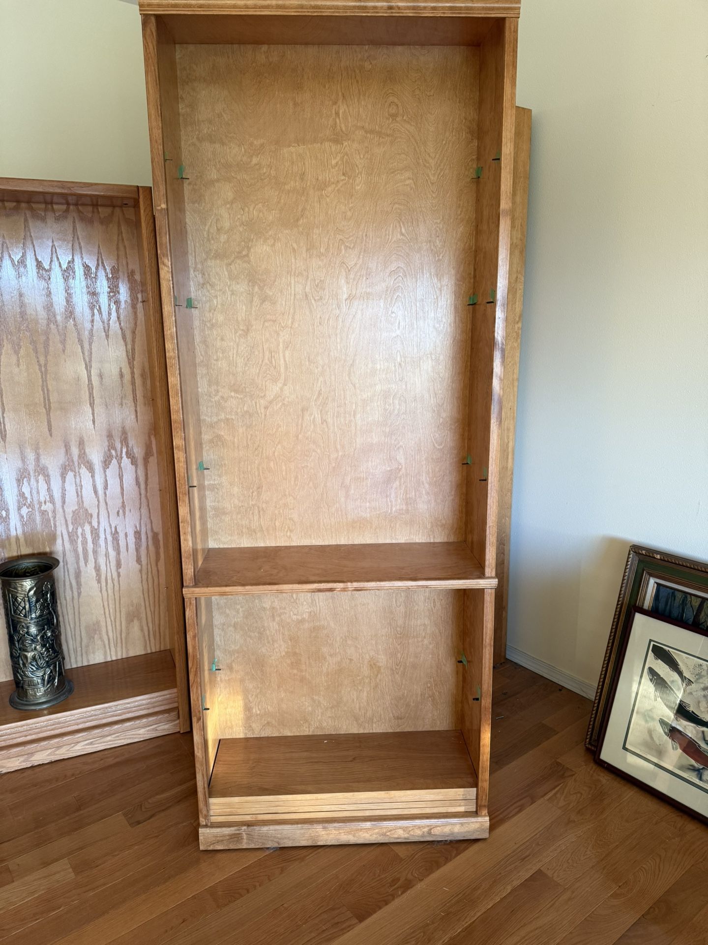 Large Oak Book Shelves