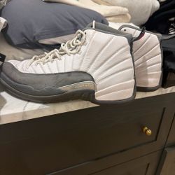 Air Jordan 12 Retro White Dark Grey