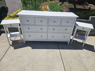 Dresser- IKEA Hemnes and two bedside tables