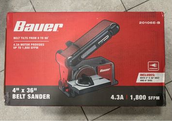 Bauer 4x36 Belt Sander 20106E-B