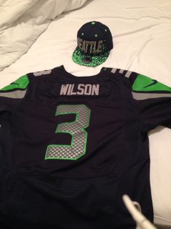 SEAHAWKS JERSEY XL AND SNAPBACK