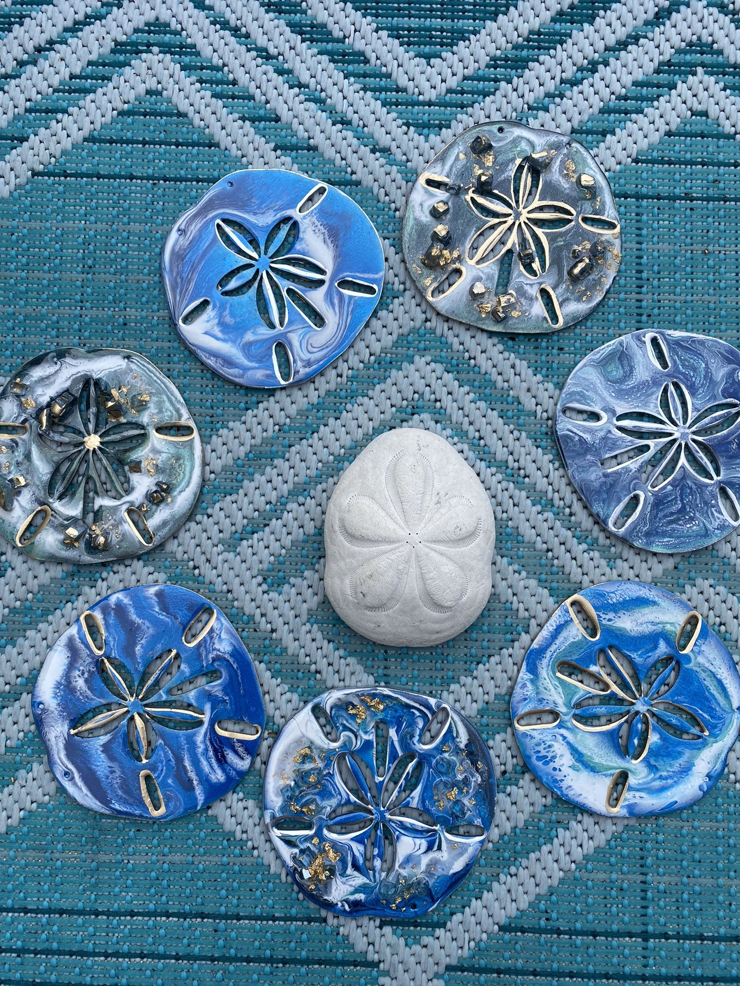 Large Resin Decorative Sand Dollar Ornaments