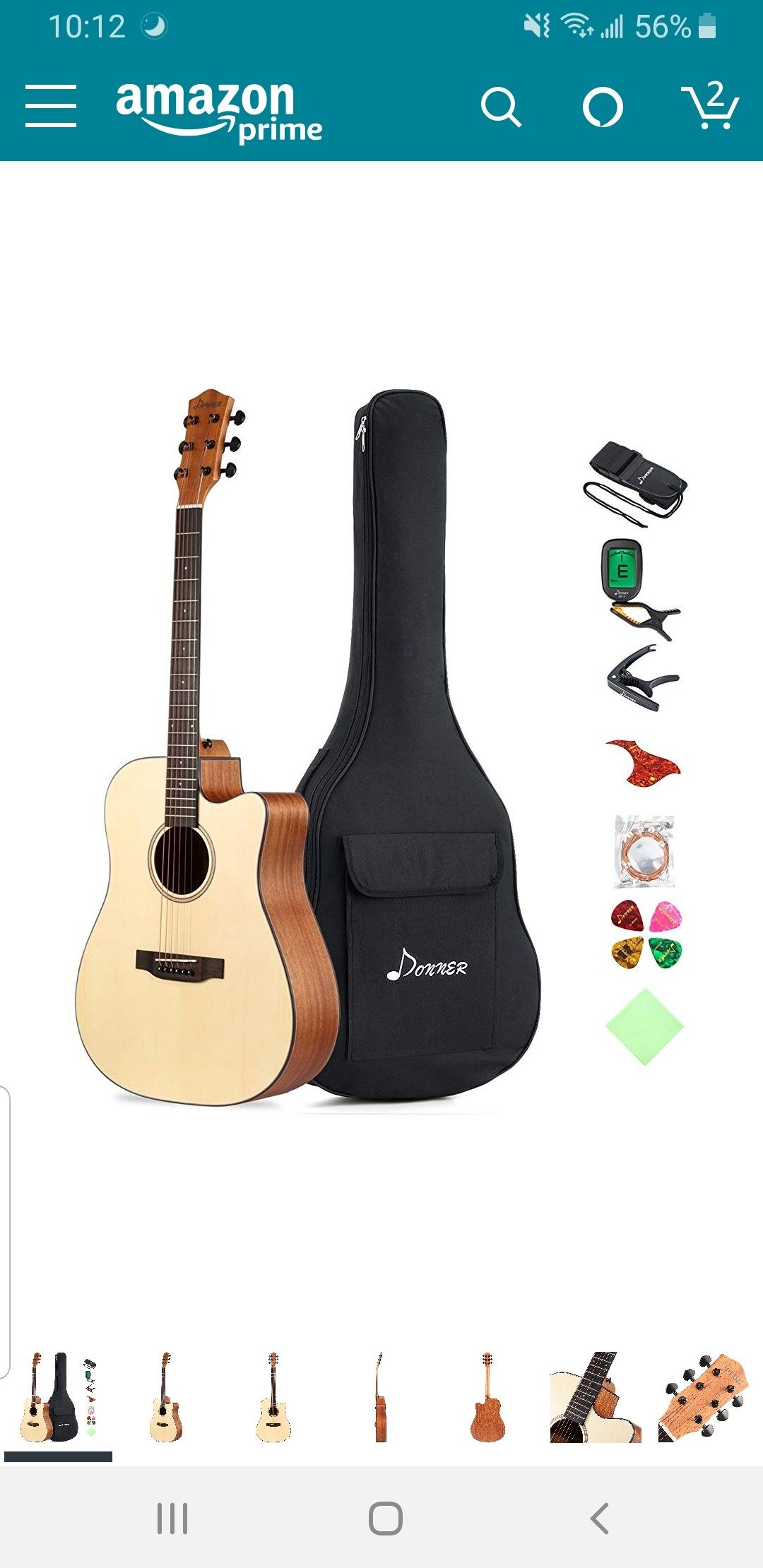 Donner DAG-1C Beginner Acoustic Guitar