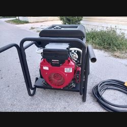 Commercial INDUSTRIAL GENERATOR 13,000 Watts  Gasoline Dual Gas It's  New  Only 20 Hrs Electric Start Battery Include 50 Amp Electric Cord Include 