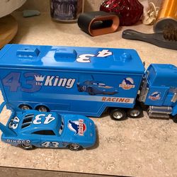 Pixar cars Dinoco truck set