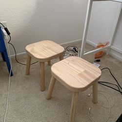 Free Small IKEA Wooden Stools