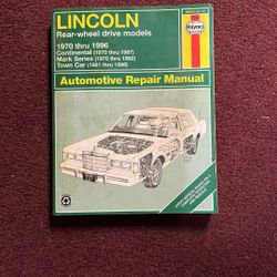 Hayes Lincoln Auto Repair Manual