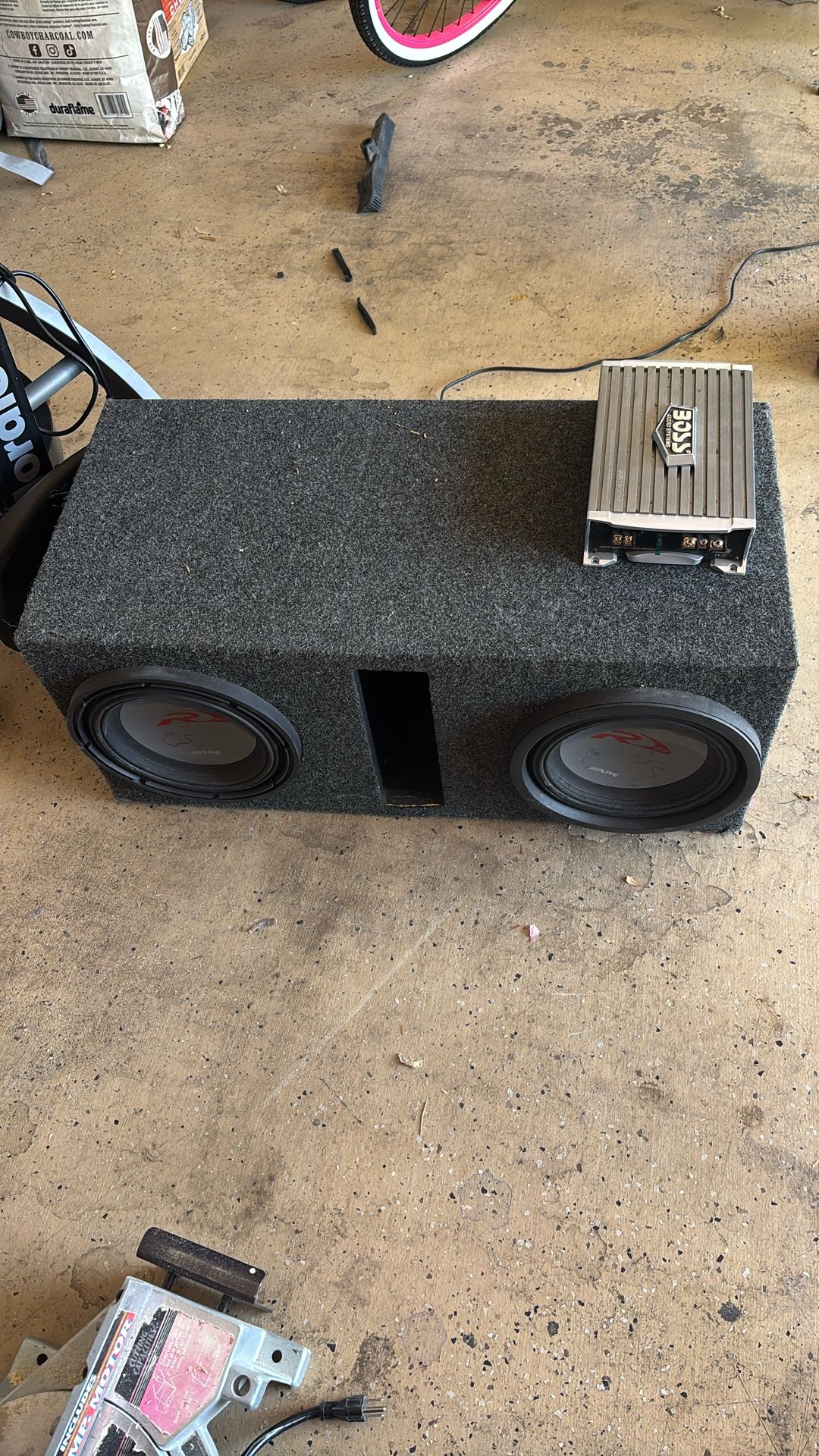 SUPER LOUD Twin 10 inch Sub Speakers W/ AMP