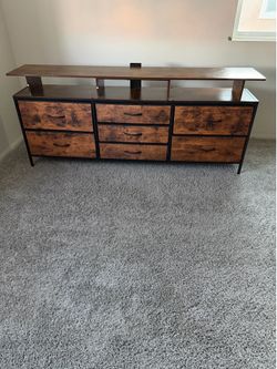 Fabric Dresser with 7 Drawers