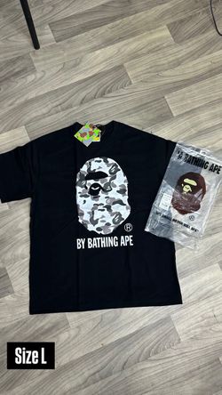 A Bathing Ape BAPE Camo Logo T-Shirt Size L