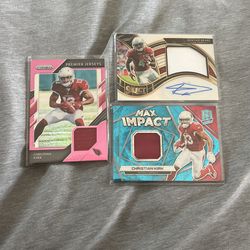 Cardinals Patch/Auto Lot Of 3