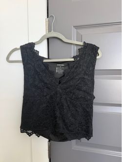 Black lace top