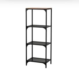 Wood and metal shelve