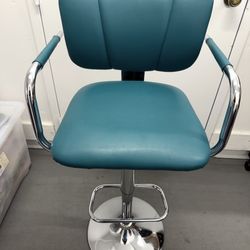 Turquoise Bar Stool 