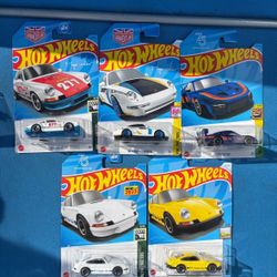 Various Porsche HotWheels