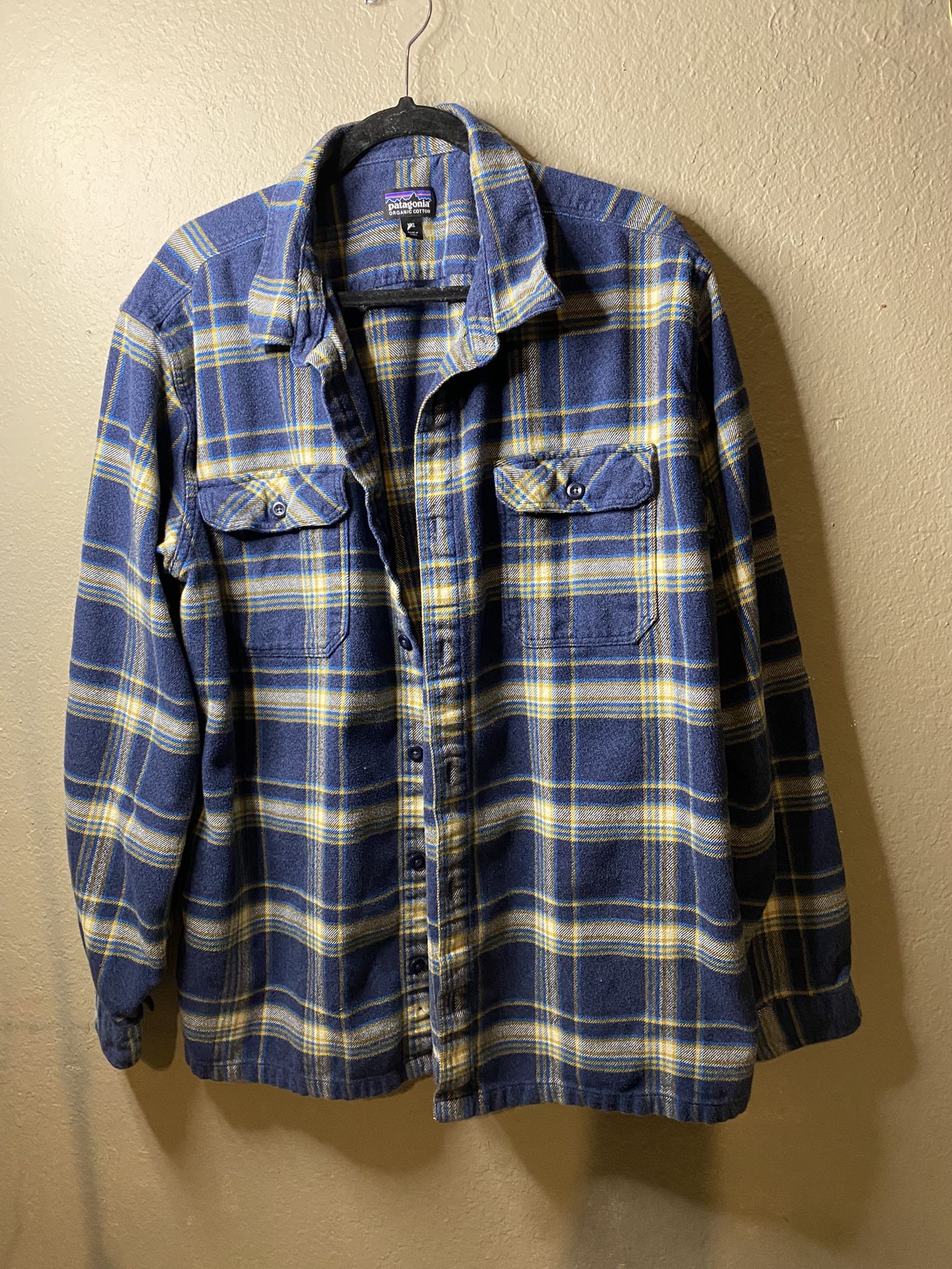 Men’s XXL Patagonia Organic Cotton Fjord  Flannel Shirt