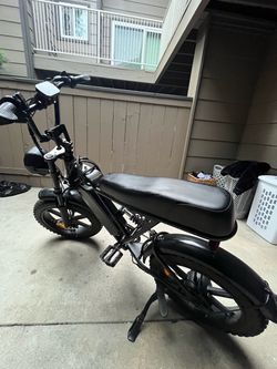 Black Fat Tire Electric Bike