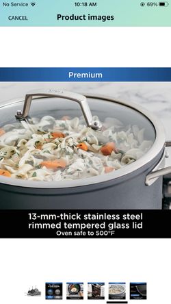 Ninja Foodi NeverStick Premium Hard-Anodized 13-Piece Cookware Set, Slate  Grey