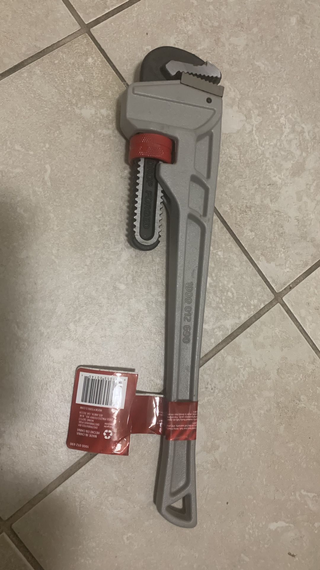 18-inch aluminum pipe wrench
