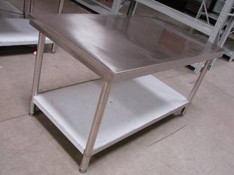 Like New 5-Foot 60 x 30 inch stainless steel table