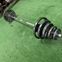240lbs Weight & 7ft Bar (285lbs Total Weight)