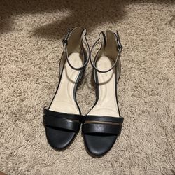Black Cole Hann Strappy Wedges for Women