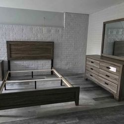 Modern Rustic Bedroom Set QUEEN $645! KING $698