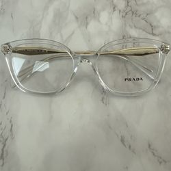 Prada VPR 02ZVF Cat Eye Glasses 