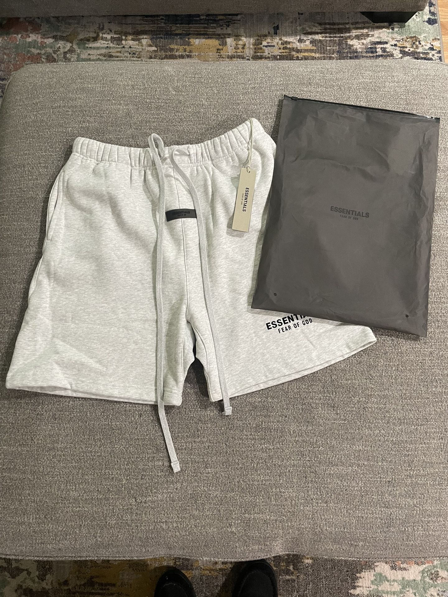ESSENTIALS “Fear of GOD” Light Oatmeal Sweatshorts