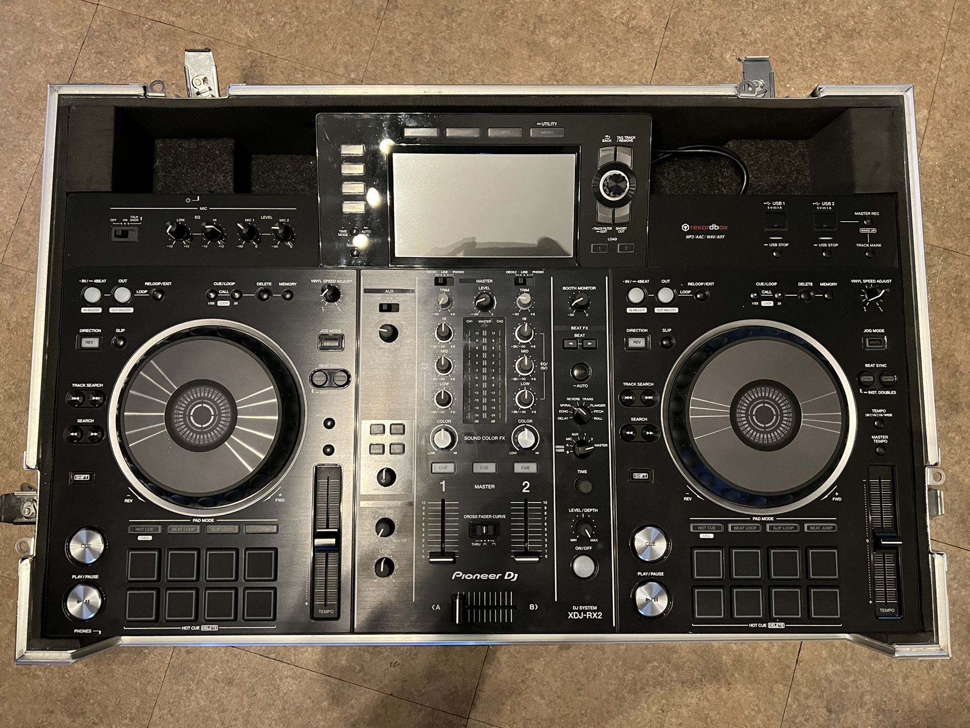 Pioneer XDJ RX2 with Flight Case.