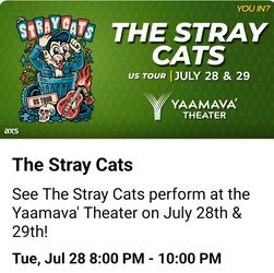 Stray Cats Tickets YAAMAVA