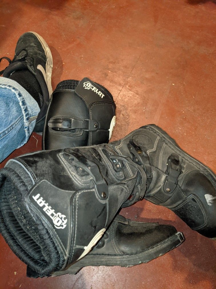 Ocelot MX Boots Cracked Hell Guard  8/9