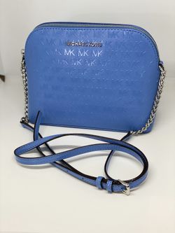 MICHAEL KORS FRENCH BLUE CINDY LG DOME CROSSBODY