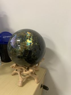 Labradorite Sphere Natural Stone 10ths Large