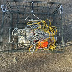 Folding Crab Trap With Extras 
