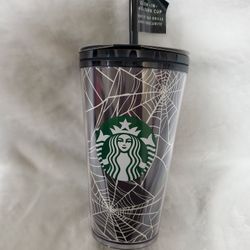 Starbucks spiderweb glow in the dark tumbler